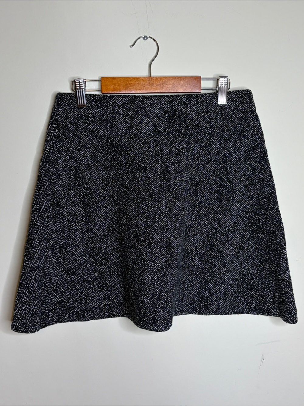 Loft Herringbone A-line Grunge Mini Skirt XS